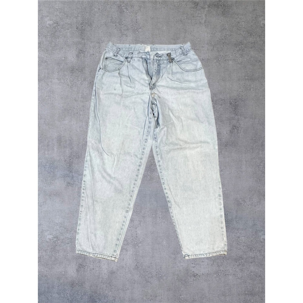 Vintage Levi's 550 Jeans Womens 16 Light Blue 90s Tapered High Rise Denim Read